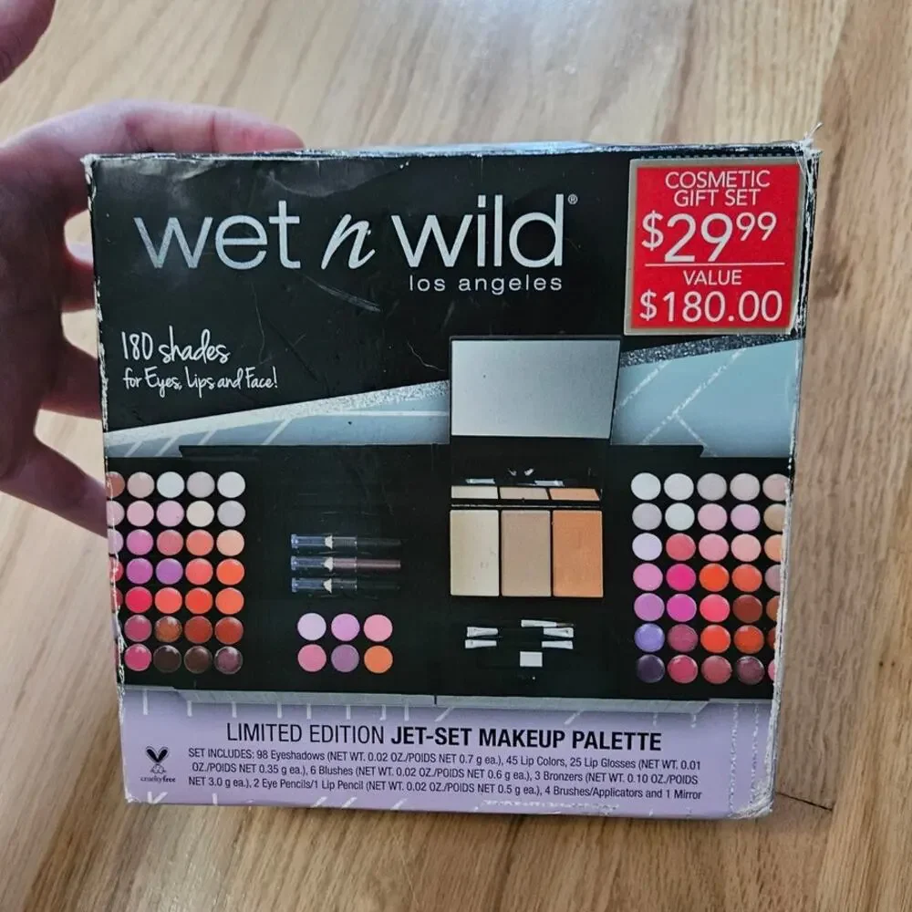 Wet n Wild Limited Edition Jet-Set Makeup Palette 180 Shades NEW Complete Rare